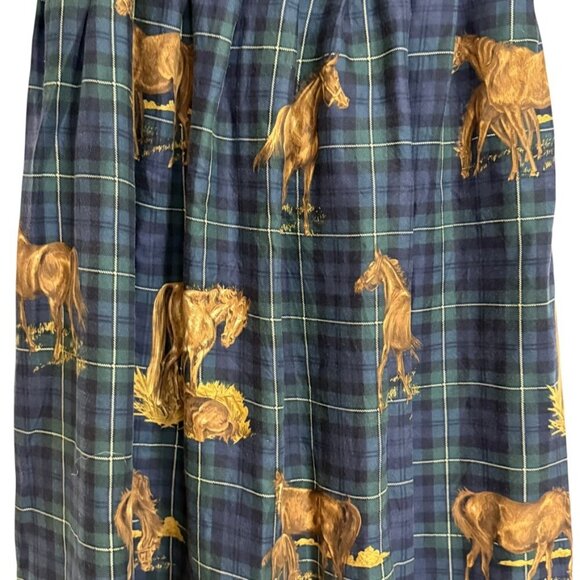 Susan Bristol Petite Skirt SZ 14 Horses Countryside KY Bluegrass - Picture 7 of 9